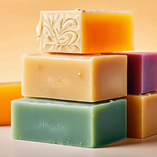 천연비누 재료 상식 - **Prompt 1: Focus on the rich, natural ingredients and the luxurious feel of the soap.** I will emph...
