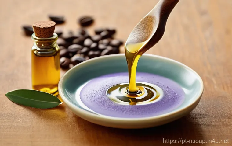 천연비누 재료 구입처 - **Prompt:** A warm, inviting image of a skilled artisan, a woman in her late 30s or early 40s, with ...