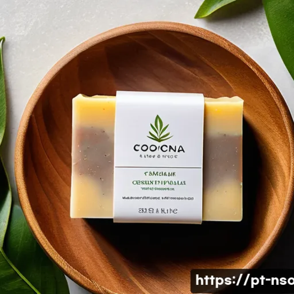 천연비누와 바디클렌저 비교 - A serene bathroom scene featuring natural solid soap bars made from vegetable oils, shea butter, and...